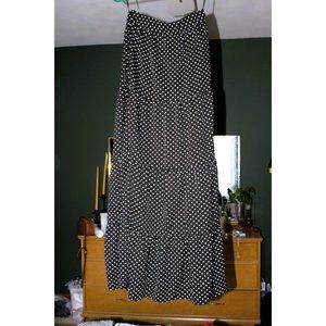 NASTY GAL Tiered PolkaDot Maxi Skirt